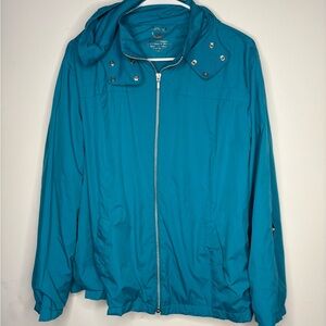 Chico's Vibrant Blue Zip-Up Jacket